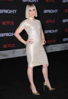 December 13, 2017 - Westwood, CA, U.S. - 13 December 2017 - Westwood, California - Noomi Rapace. Netflix s Bright Los Angeles Premiere held at Regency Village Theatre in Westwood. Photo Credit: AdMedia Westwood U.S. - ZUMAa123 20171213_zaa_a123_025 Copyright: xBirdiexThompsonx