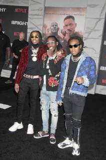 December 13, 2017 - Los Angeles, California, United States - December 13th 2017 - Los Angeles, California USA - Rappers OFFSET, QUAVO,TAKEOFF at Bright Premiere held at the Regency Theater Village, Westwood, CA. Los Angeles United States - ZUMAf05_ 20171213_zaf_f05_078 Copyright: xPaulxFentonx