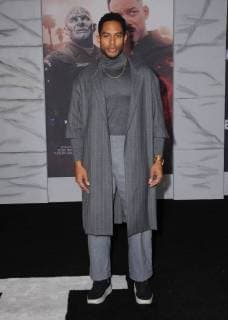December 13, 2017 - Westwood, CA, U.S. - 13 December 2017 - Westwood, California - Brandon Bell. Netflix s Bright Los Angeles Premiere held at Regency Village Theatre in Westwood. Photo Credit: AdMedia Westwood U.S. - ZUMAa123 20171213_zaa_a123_281 Copyright: xBirdiexThompsonx