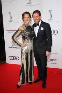Philip Greffenius mit Ehefrau Evelyne, Audi Generation Award 2017 im Hotel Bayerischer Hof in Muenchen am 13.12.2017