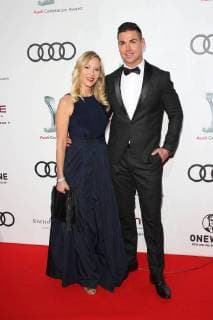 Katja Wunderlich mit Freund Clemens Heinle, Audi Generation Award 2017 im Hotel Bayerischer Hof in Muenchen am 13.12.2017