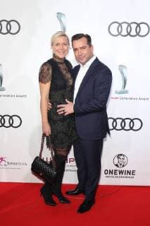 Falk Raudies mit Freundin Andrea Mühlbauer (Ex von Maxi Arlandt) , Audi Generation Award 2017 im Hotel Bayerischer Hof in Muenchen am 13.12.2017