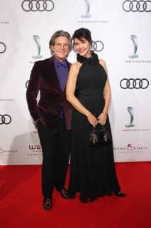 Percy Hoven mit Ehefrau Silvia Laubenbacher, Audi Generation Award 2017 im Hotel Bayerischer Hof in Muenchen am 13.12.2017