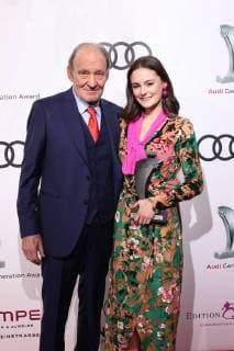 Michael Mendl, Lea van Acken, Audi Generation Award 2017 im Hotel Bayerischer Hof in Muenchen am 13.12.2017