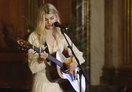 Emma Bale pictured during the award ceremony of Belgodyssee at Royal Palace, Thursday 14 December 2017 in Brussels.  NICOLASxMAETERLINCK 05218775