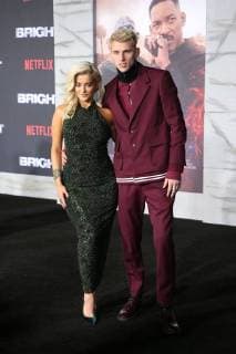Bebe Rexha und Machine Gun Kelly bei der Bright (Netflix) Film Premiere am 13.12.2017 in Los Angeles Netflix s Bright Filmpremiere in Los Angeles, 2017