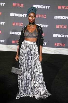 Jodie Turner-Smith bei der Bright (Netflix) Film Premiere am 13.12.2017 in Los Angeles Netflix s Bright Filmpremiere in Los Angeles, 2017