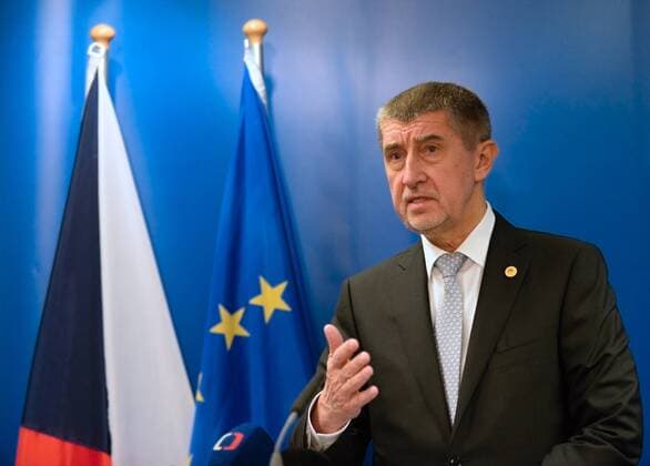 Czech Republic s Prime Minister Andrej Babis speaks to journalists during a press conference during the EU summit in Brussels, Belgium, on December 14, 2017. (CTKxPhoto JakubxDospiva) CTKPhotoP201712141002101 