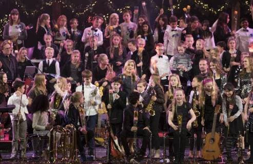 14-12-2017 Rotterdam Queen Maxima during the Christmas Music Gala in Ahoy in Rotterdam. All winning classes of the AvroTros tv program Lang Leve de Muziek Show performed in the largest schoolband in The Netherlands.  Copyright: xPPE WERFx