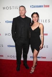 BEVERLY HILLS, CA - DECEMBER 14: Christian Bale and Q orianka Kilcher at the Los Angeles Premiere of Hostiles at the Samuel Goldwyn Theater in Beverly Hills, California on December 14, 2017. Copyright: xFayexSadoux