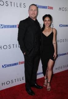 December 14, 2017 - Beverly Hills, CA, U.S. - 14 December 2017 - Beverly Hills, California - Christian Bale, Q orianka Kilcher. Hostiles Los Angeles Premiere held at Samuel Goldwyn Theater in Beverly Hills. Photo Credit: AdMedia Beverly Hills U.S. - ZUMAa123 20171214_zaa_a123_007 Copyright: xBirdiexThompsonx