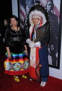 December 14, 2017 - Beverly Hills, CA, U.S. - 14 December 2017 - Beverly Hills, California - Two Bulls, Chief Philip Whiteman. Hostiles Los Angeles Premiere held at Samuel Goldwyn Theater in Beverly Hills. Photo Credit: AdMedia Beverly Hills U.S. - ZUMAa123 20171214_zaa_a123_041 Copyright: xBirdiexThompsonx