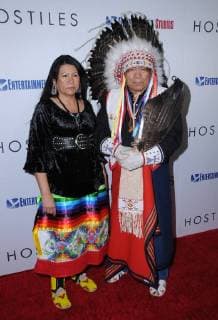 December 14, 2017 - Beverly Hills, CA, U.S. - 14 December 2017 - Beverly Hills, California - Two Bulls, Chief Philip Whiteman. Hostiles Los Angeles Premiere held at Samuel Goldwyn Theater in Beverly Hills. Photo Credit: AdMedia Beverly Hills U.S. - ZUMAa123 20171214_zaa_a123_052 Copyright: xBirdiexThompsonx