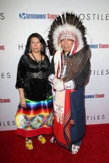 BEVERLY HILLS, CA - DECEMBER 14: Lynette Two Bulls, Chief Phillip Whiteman Jr., at Premiere Of Entertainment Studios Motion Pictures Hostiles at Samuel Goldwyn Theater, In Beverly Hills, California on December 14, 2017. Copyright: xFayexSadoux