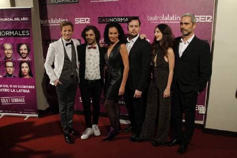 Estreno de la obra de teatro Casi Normales en Madrid. (Photo: Jose Cuesta 261 Cordon Press). Actores de la obra. Cordon Press  J.xLuisxCuesta