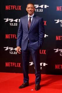 Will Smith poses for the cameras during the Japan premiere for his movie Bright on December 19, 2017, Tokyo, Japan. Smith, alongside actress Noomi Rapace, Joel Edgerton and director David Ayer, received a warm welcome from the Japanese fans at the event. The film will be released globally on Netflix on December 22.  (gxta_brightjp005)