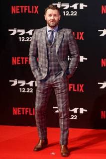 Actor Joel Edgerton poses for the cameras during the Japan premiere for his movie Bright on December 19, 2017, Tokyo, Japan. Edgerton, alongside, Will Smith, actress Noomi Rapace and director David Ayer, received a warm welcome from the Japanese fans at the event. The film will be released globally on Netflix on December 22.  (gxta_brightjp025)