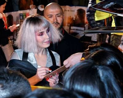 (L-R)Actress Noomi Rapace attends the Japan premier for the film Bright in Tokyo, Japan on December 19, 2017.  TKP2017121918 KEIZOxMORI