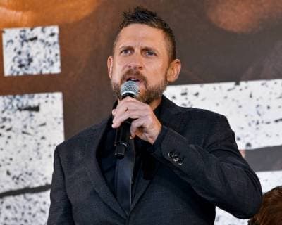 (L-R)Director David Ayer attends the Japan premier for the film Bright in Tokyo, Japan on December 19, 2017.  TKP2017121934 KEIZOxMORI