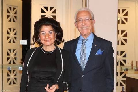 Hannover, 19.12.2017, HCC, Verleihung Leibniz Ring an Hans Georg Näder, Chef des Medizintechnik- und Prothesenherstellers Otto Bock aus Duderstadt (Kreis Göttingen), Prof. Dr. Madjid Samii mit seiner Frau Mahshid ,