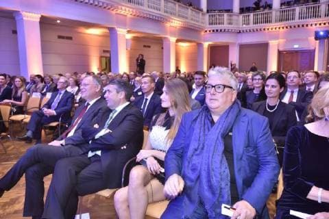 Leibniz-Ring-Verleihung in Hannover 19.12.17, Hannover , - Verleihung Leibnizring Kuppelsaal und Leibnizsaal Stephan Weil , Sigmar Gabriel Nathalie und Hans Georg Näder -