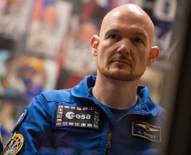 December 16, 2017 - Baikonur, Kazakhstan - NASA International Space Station Expedition 54 backup crew member German astronaut Alex Gerst of the European Space Agency speaks during a Soyuz MS-07 spacecraft pre-launch press conference at the Cosmonaut Hotel December 16, 2017 in Baikonur, Kazakhstan. Baikonur Kazakhstan - ZUMAp138 20171216_zaa_p138_010 Copyright: xJoelxKowskyx