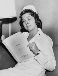 Actress, Jane Withers in a film appearance playing a nurse. 22 February 1963, Hollywood California United States Copyright: Topfoto  !ACHTUNG AUFNAHMEDATUM GESCHÄTZT! UnitedArchives1358374