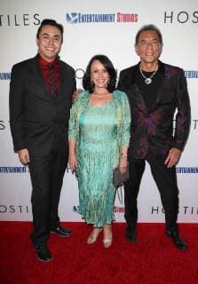 December 14, 2017 - Beverly Hills, California, U.S. - 14 December 2017 - Beverly Hills, California - Kholan Studi, Maura Dhu Studi, Wes Studi. Hostiles Los Angeles Premiere held at Samuel Goldwyn Theater. Photo Credit: AdMedia Beverly Hills U.S. - ZUMAa123 20171214_zaa_a123_125 Copyright: xF.xSadoux