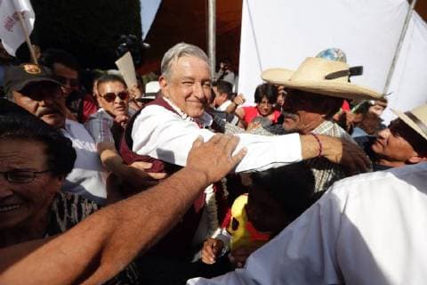December 22, 2017 - EUM20171222POL17.JPG.HUICHAPÃN, Hgo. PoliticsPolitica-Morena.- El precandidato a la Presidencia de Mexico por Morena, Andres Manuel Lopez Obrador, en acto proselitista en el municipio, 22 de diciembre de 2017. Foto: Agencia EL UNIVERSALLuis CortesJMA.  - ZUMAu78_ 20171222_zaf_u78_074 Copyright: xElxUniversalx