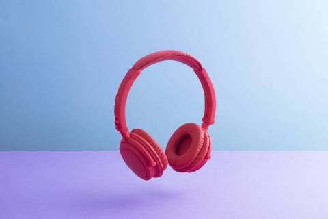 Red wireless headphones  DRBF00037