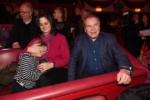 Fritz Wepper mit Susanne Kellermann und Tochter Filippa Circus Krone Weihnachts-Premiere 1. Winterprogamm - In Memoriam Circus Kronebau München 25. Dezember 2017