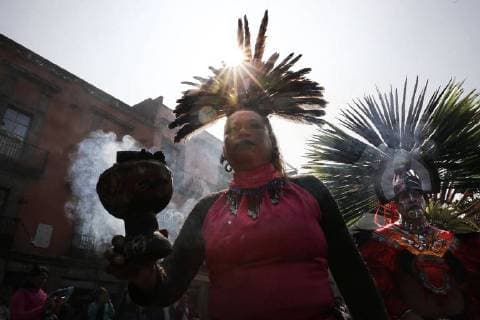 December 29, 2017 - EUM20171229NAC07.JPG.CIUDAD DE MEXICO SocietySociedad-CDMX.- Convencion de Pueblos y Barrios Originarios de la Ciudad de Mexico, 29 de diciembre de 2017, en la que efectuan un posicionamiento sobre la autonomia, autodeterminacion, cultura, tradiciones, territorio y otros derechos colectivos amparados por la Declaracion de los Derechos Humanos de los Pueblos Indigenas de la ONU. Foto: Agencia EL UNIVERSALJuan Carlos ReyesJMA  - ZUMAu78_ 20171229_zaf_u78_017 Copyright: xElxUniversalx