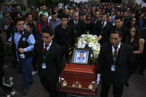December 29, 2017 - EUM20171229NAC13.JPG.GUADALAJARA, Jal. ViolenceViolencia-Jalisco.- Homenaje de cuerpo presente del diputado perredista local, Jorge Alberto Galindo Plazola, 29 de diciembre de 2017, Congreso del estado, quien fue asesinado en su residencia del municipio de Tomatlan del dia de ayer. Foto: Agencia EL UNIVERSALJMA.  - ZUMAu78_ 20171229_zaf_u78_023 Copyright: xElxUniversalx