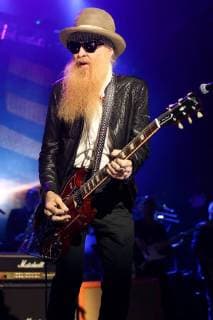 USA: 2017 Wall Street Rocks NEW YORK, NY - NOVEMBER 29: Musician Billy Gibbons performs at America Salutes You and Wall Street Rocks Presents Guitar Legends For Heroes at Terminal 5 on November 29, 2017 in New York City. New York New York United States  DebbyxWong
