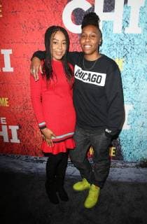 LOS ANGELES, CA - January 3: Aziz Ansari, Lena Waithe, at 29th Premiere Of Showtime s The Chi at The Downtown Independent in Los Angeles, California on January 3, 2018. Copyright: xFayexSadoux