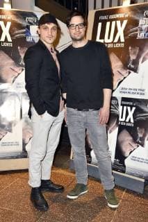 Franz Rogowski und Daniel Wild bei der Premiere des Kinofilms Lux - Krieger des Lichts im Filmtheater am Friedrichshain. Berlin, 04.01.2018