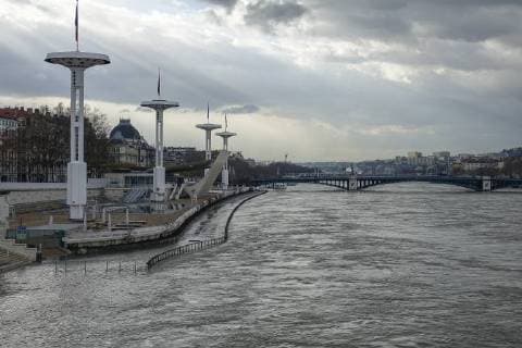 Themen der Woche Bilder des Tages Hochwasser der Rhone in Lyon Lyon inondation crue Rhone NEWS : Lyon inondation crue Rhone - 06 01 2018 SandrineTHESILLAT Panoramic 