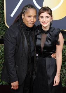 January 7, 2018 - Hollywood, California, U.S. - Emma Watson, Marai Larasi attends The 75th Golden Awards Arrivals held at the Beverly Hilton Hotel in Beverly Hills, California on January 7, 2018. 2018 Hollywood U.S. - ZUMAl86_ 20180107_zaf_l86_260 Copyright: xDavexLongendykex