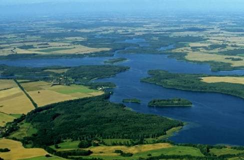 Schaalsee, Luftaufnahme, Deutschland, Schleswig-Holstein aerial view of lake Schalsee, Germany, Schleswig-Holstein BLWS470497 Copyright: xblickwinkel W.xBuchhorn F.xHeckerx