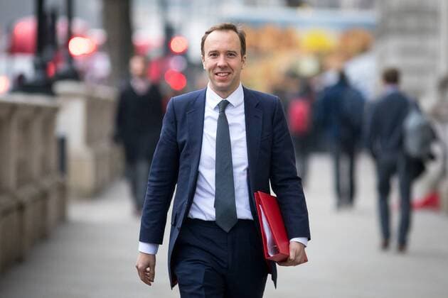 January 9, 2018 - London, London, UK - London, UK. Secretary of State for Digital, Culture, Media and Sport Matt Hancock walking through Whitehall to attend a Cabinet meeting in Downing Street this morning. Yesterday British Prime Minister Theresa May reshuffled her cabinet, appointing some new ministers. London UK  - ZUMAl94_ 20180109_zaf_l94_052 Copyright: xTomxNicholsonx