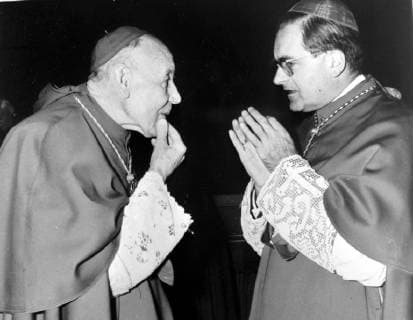 CARDINALS AUGUSTIN BEA AND JULIUS DOEPFNER AT ECUMENICAL COUNCIL IN VATICAN CITY ; 29 NOVEMBER 1963, Copyright: Topfoto  UnitedArchivesIPU467620