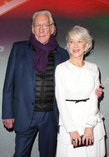 WEST HOLLYWOOD, CA - JANUARY 9: Donald Sutherland and Helen Mirren at the Los Angeles premiere of The Leisure Seekers in West Hollywood, California on January 9, 2018. Copyright: xFayexSadoux