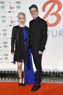 Ellen Dosch und Dr. Motte beim 27. B.Z. Kulturpreis 2018 in der Volksbühne. Berlin, 09.01.2018