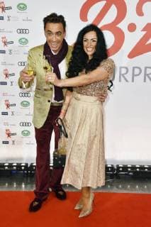 Claudio Maniscalco und Cara Ciutan beim 27. B.Z. Kulturpreis 2018 in der Volksbühne. Berlin, 09.01.2018