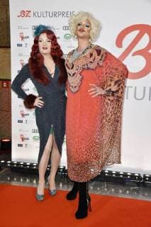 Sheila Wolf and Gloria Viagra beim 27. B.Z. Kulturpreis 2018 in der Volksbühne. Berlin, 09.01.2018
