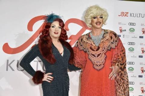 Sheila Wolf and Gloria Viagra beim 27. B.Z. Kulturpreis 2018 in der Volksbühne. Berlin, 09.01.2018