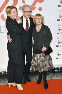 Antje Brietz, Hans-Jürgen Schatz und Monika Lundi beim 27. B.Z. Kulturpreis 2018 in der Volksbühne. Berlin, 09.01.2018