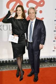 Nadine Schori und Gerhard Kämpfe beim 27. B.Z. Kulturpreis 2018 in der Volksbühne. Berlin, 09.01.2018