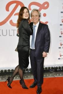 Nadine Schori und Gerhard Kämpfe beim 27. B.Z. Kulturpreis 2018 in der Volksbühne. Berlin, 09.01.2018