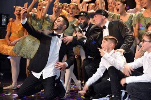 Flying Steps beim 27. B.Z. Kulturpreis 2018 in der Volksbühne. Berlin, 09.01.2018